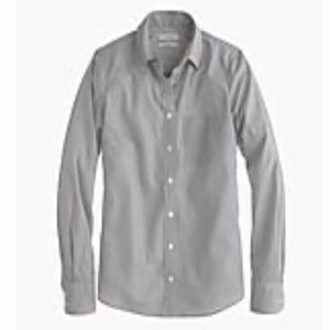 JCREW Everyday Shirt in Striped Poplin Boy Fit